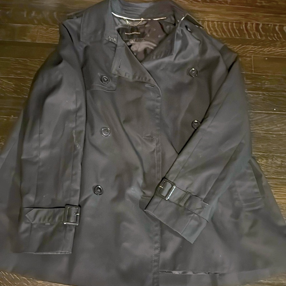 Banana Republic Classic Black Trench Coat